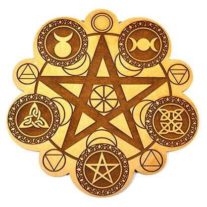 Pagan Crystal Grid, 8 Inches