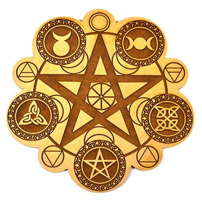 Pagan Crystal Grid, 8 Inches