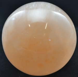 2 " - 3" Orange Selenite gazing ball