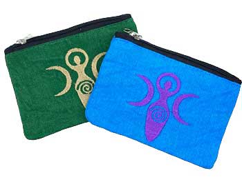 (set of 2) Goddess of Earth coin purse