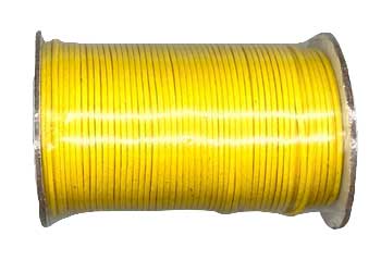 Yellow Waxed Cotton cord 1mm 100 yds