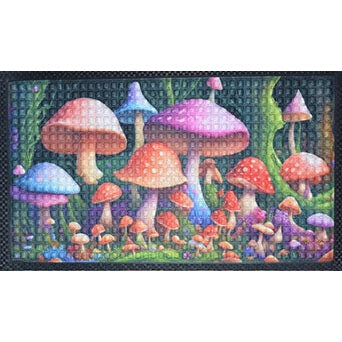 Mushroom Doormat, 17 5/8" x 19 1/2"