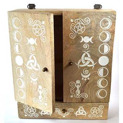 Moon Phases Hanging Cabinet, 11 1/2" x 9 3/4" x 2 1/2"