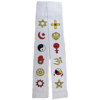 Interfaith Minister's Stole white