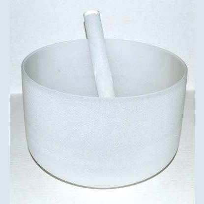 10" Off White Crystal Singing Bowl