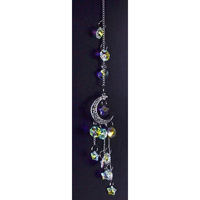 Silver Crescent Sun Catcher, 13 inches