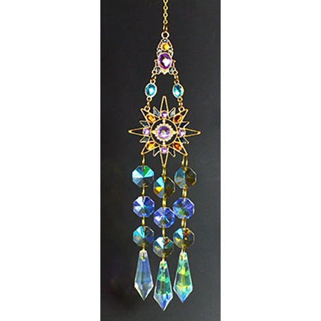 Gold-Toned Sun Suncatcher, 16"
