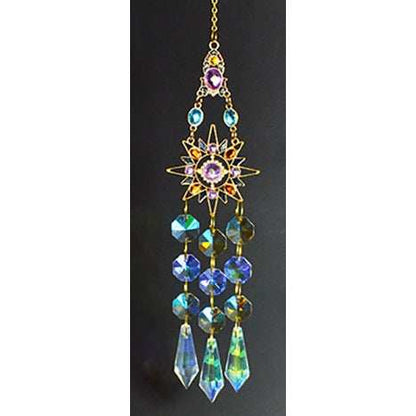 Gold-Toned Sun Suncatcher, 16 Inch