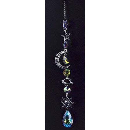 Celestial Crescent Suncatcher, 17 Inches