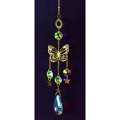 Sun and Butterfly Suncatcher, 15"