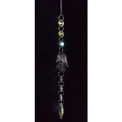 Silver-Toned Angel Sun Catcher, 17"