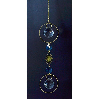 Blue and White Sun Catcher, 13"