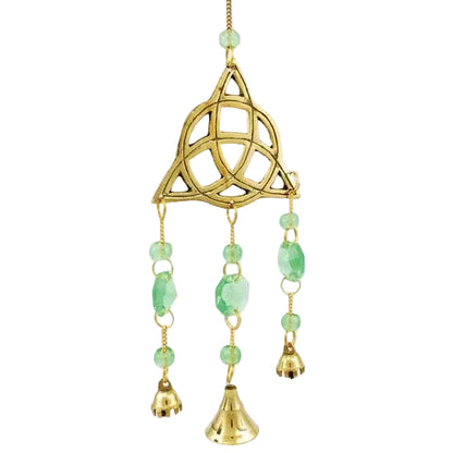 Brass Triquetra wind chime