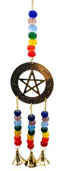 14" Pentagram brass windchime