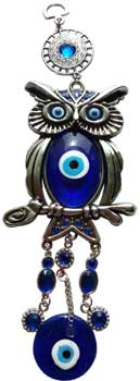 Watching Owl Evil Eye wall hanging