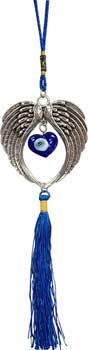 Angel Wings Evil Eye wall hanging