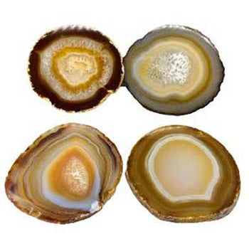 set of 4) Agate altar tile