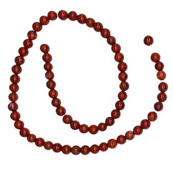 Red Jasper 6mm Beads, 60 Per String