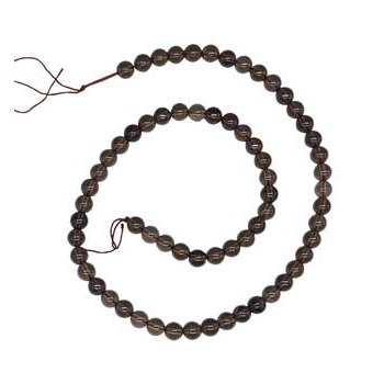 Smoky Quartz Beads, 6mm, 60 per String