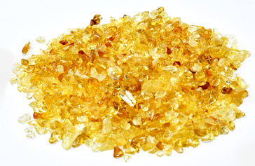 1 lb Citrine tumbled chips 2-5mm