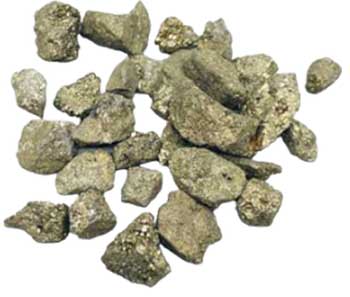 1 lb Pyrite untumbled chips (5-10mm)