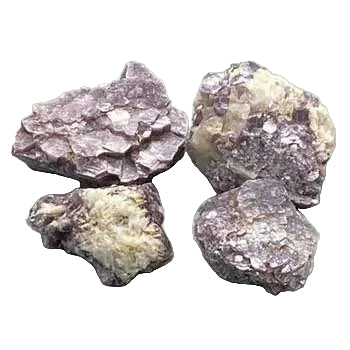 3-pound flat of natural rough Lepidolite crystals from Brazil for mood stabilization and spiritual balance