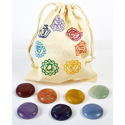 Chakra Stone Set with Bag, Set of 7
