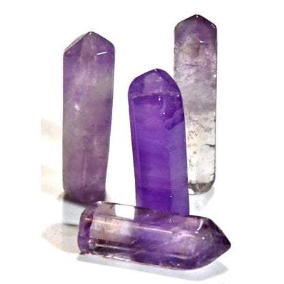 Amethyst Obelisk crystal for empath protection and calming energy, 1-1.5 inch purple healing stone