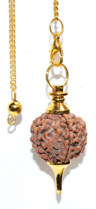 Gold Rudraksha pendulum