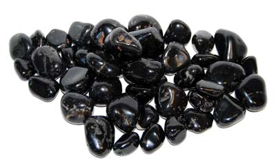 1 lb Onyx, Black tumbled stones