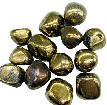 1 lb Chalcopyrite tumbled stones