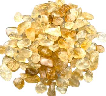 1 lb Citrine tumbled stones