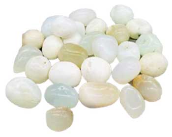 1 lb Jade, White tumbled stones