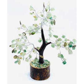 Green Aventurine Gemstone Tree, 2" Base