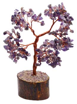 Amethyst gemstone tree