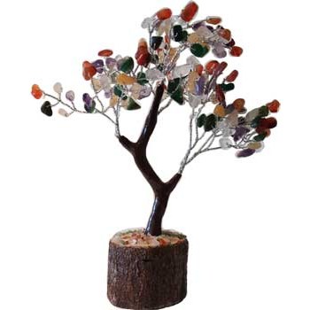 Mixed Agate Gemstone Tree