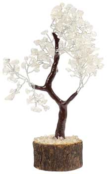 Clear Quartz gemstone tree 160 beads