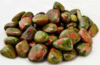 1 lb Unakite tumbled stones