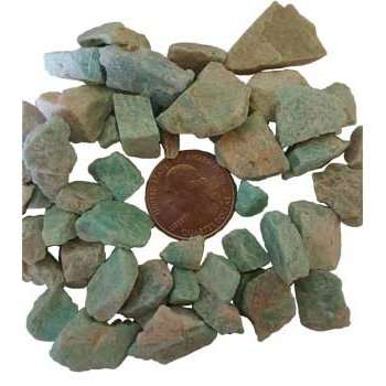 Amazonite untumbled stones for Throat Chakra healing and emotional balance, 1 lb raw blue-green crystals for spiritual protection and aura cleansing