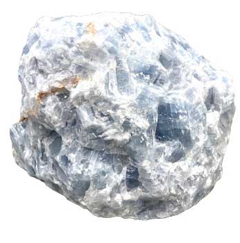 2.5-3.5# Blue Calcite untumbled stones