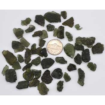 Moldavite Untumbled, 25.3 Grams