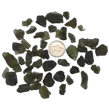 Untumbled Moldavite stone 50g for spiritual transformation and chakra healing