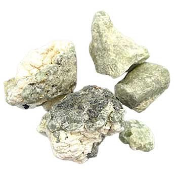 1 lb Prenhite with Rutile untumbled stones