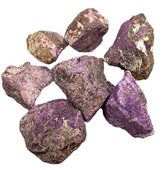 1 lb Purpurite untumbled stones