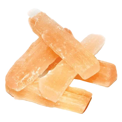3" Orange Selenite mini sticks 5 pk