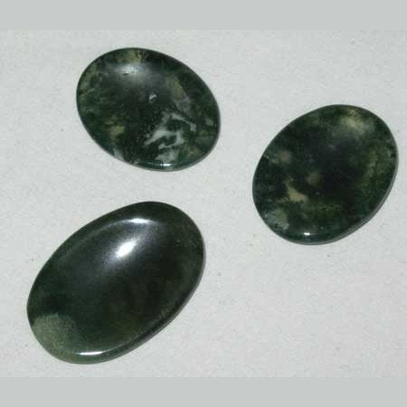 Moss Agate worry stone