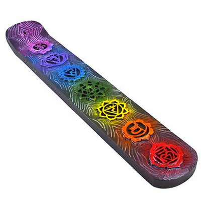 Seven Chakra Incense Burner, 9 1/2"
