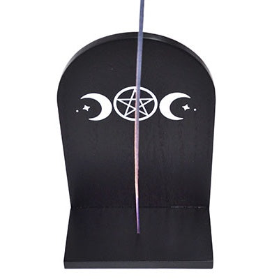 Triple Moon Incense Burner, 7 1/4"
