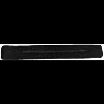 Black wooden carved ash catcher with incense holder and grooved center for ash collection