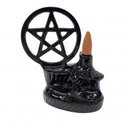 5" Pentagram backflow incense burner